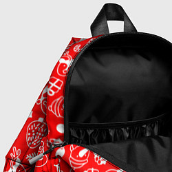 Детский рюкзак Новогодний узор паттерн, цвет: 3D-принт — фото 2