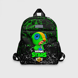 Детский рюкзак BRAWL STARS LEON GREEN, цвет: 3D-принт