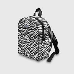 Детский рюкзак Чёрно-Белые полоски Зебры, цвет: 3D-принт — фото 2