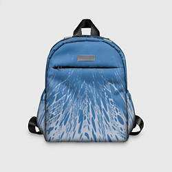 Детский рюкзак Коллекция Rays Лучи Голубой и серый Абстракция 650, цвет: 3D-принт
