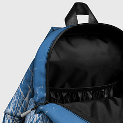 Детский рюкзак Коллекция Rays Лучи Голубой и серый Абстракция 650, цвет: 3D-принт — фото 2
