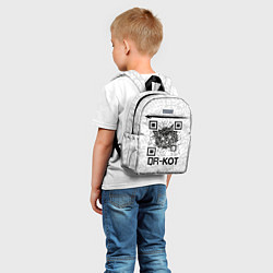 Детский рюкзак QR код котик, цвет: 3D-принт — фото 2