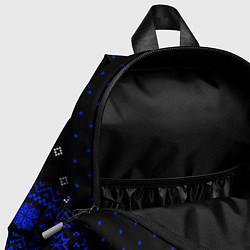 Детский рюкзак НОВОГОДНИЙ СВИТЕР БМВ ЧЕРНО СИНИЙ, цвет: 3D-принт — фото 2