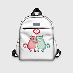 Детский рюкзак Кошачья любовь, цвет: 3D-принт