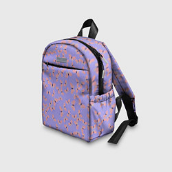 Детский рюкзак Бабочки паттерн лиловый, цвет: 3D-принт — фото 2
