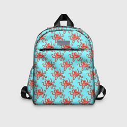 Детский рюкзак Осьминог паттерн, цвет: 3D-принт