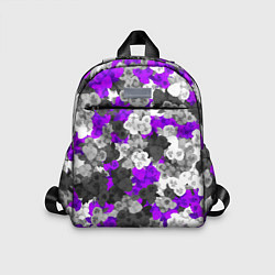 Детский рюкзак Абстрактные фиалочки, цвет: 3D-принт