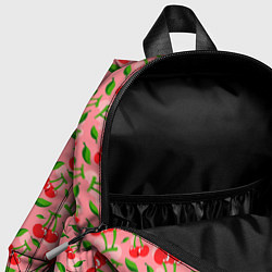 Детский рюкзак Вишня Черешня паттерн, цвет: 3D-принт — фото 2