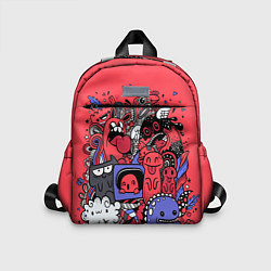 Детский рюкзак Веселые монстрики, цвет: 3D-принт