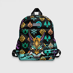 Детский рюкзак Маска Сяо Геншин Импакт, цвет: 3D-принт