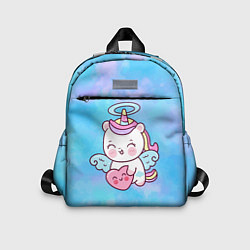 Детский рюкзак Маленький единорог с сердцем, цвет: 3D-принт
