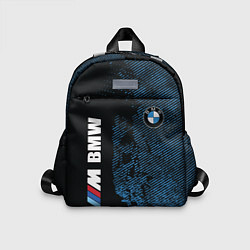 Детский рюкзак BMW M Series Синий Гранж, цвет: 3D-принт
