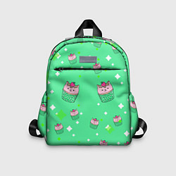 Детский рюкзак Кот капкейк, цвет: 3D-принт