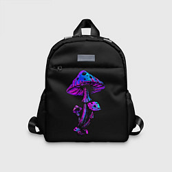 Детский рюкзак Неоновый гриб, цвет: 3D-принт