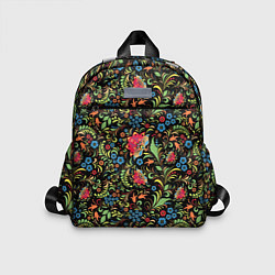Детский рюкзак Цветочный Узор хохлома, цвет: 3D-принт