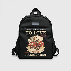 Детский рюкзак Люблю Покер, цвет: 3D-принт