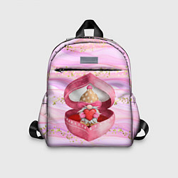 Детский рюкзак Гномик дарит сердечко, цвет: 3D-принт