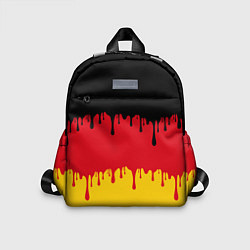 Детский рюкзак Флаг Германии потёки, цвет: 3D-принт