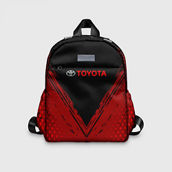 Детский рюкзак Toyota Красная текстура, цвет: 3D-принт