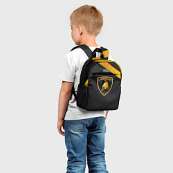 Детский рюкзак Lamborghini геометрия, цвет: 3D-принт — фото 2