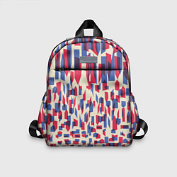 Детский рюкзак Красно-синие пятна, цвет: 3D-принт
