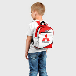Детский рюкзак Mitsubishi Logo Geometry, цвет: 3D-принт — фото 2