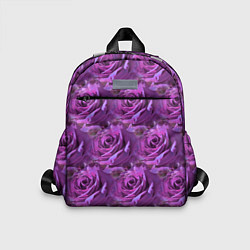 Детский рюкзак Фиолетовые цветы паттерн, цвет: 3D-принт
