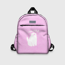 Детский рюкзак Кот орет ааааа, цвет: 3D-принт