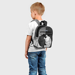 Детский рюкзак Волки Инь Ян Wolf, цвет: 3D-принт — фото 2