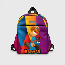 Детский рюкзак Rayman Радужный фон, цвет: 3D-принт