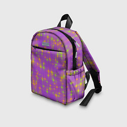 Детский рюкзак Космос, лиловое звёздное небо, цвет: 3D-принт — фото 2