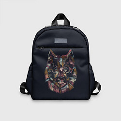 Детский рюкзак Наблюдающий волк