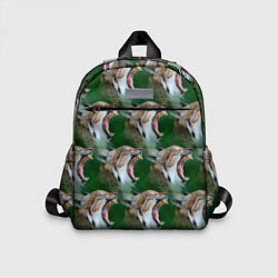 Детский рюкзак Рысь паттерн, цвет: 3D-принт