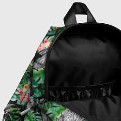 Детский рюкзак Зебра и листья, цвет: 3D-принт — фото 2