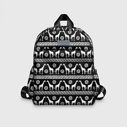 Детский рюкзак Черно-белые Жирафы, цвет: 3D-принт
