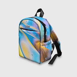 Детский рюкзак Градиент Жёлто-Голубая Абстракция, цвет: 3D-принт — фото 2