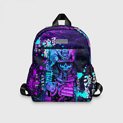 Детский рюкзак Неоновый Японский Самурай Neon Samurai Skull
