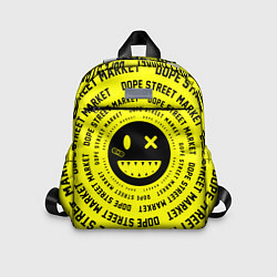 Детский рюкзак Счастливый Смайлик Yellow Dope Street Market, цвет: 3D-принт