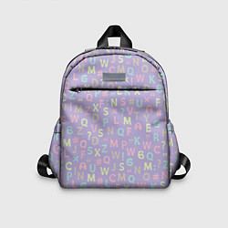 Детский рюкзак Разноцветные буквы, цвет: 3D-принт