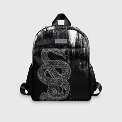 Детский рюкзак Snake Краски Змея ЧБ, цвет: 3D-принт