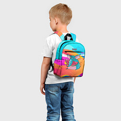 Детский рюкзак Слон ест арбуз, цвет: 3D-принт — фото 2