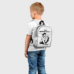 Детский рюкзак BANKSY БЭНКСИ девочка с телевизором, цвет: 3D-принт — фото 2