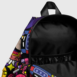Детский рюкзак Brawl Значки особые на бойцов Бравл Старс Пины, цвет: 3D-принт — фото 2