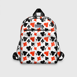 Детский рюкзак Пика, Черва, Крестя, Бубна, цвет: 3D-принт