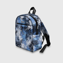 Детский рюкзак Спортивный камуфляж Пикси - Черника, цвет: 3D-принт — фото 2