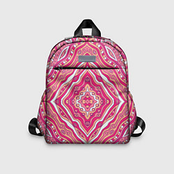 Детский рюкзак Абстракция Узор розового цвета, цвет: 3D-принт