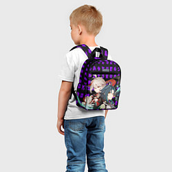 Детский рюкзак КАДЗУХА И СЯО ГЕНШИН ИМПАКТ, цвет: 3D-принт — фото 2