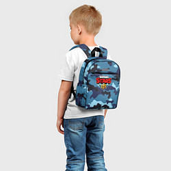 Детский рюкзак Brawl Stars Камуфляж Тёмно-Синий, цвет: 3D-принт — фото 2