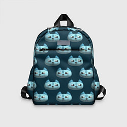 Детский рюкзак Мордочки котов с эффектом 3d Паттерн