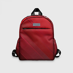 Детский рюкзак Полосы На красном Фоне, цвет: 3D-принт